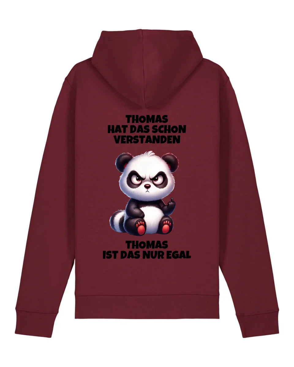 Verstanden aber egal - Organic Unisex Hoodie (personalisierbar) Drummer 2.0 Hoodie ST ST Burgundy