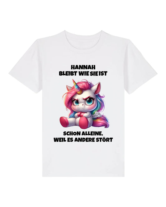 Ich bleibe wie ich bin - Organic Kid's Shirt (personalisierbar) Mini Creator T-Shirt ST ST White