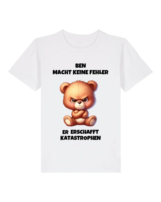 Katastrophen - Organic Kid's Shirt (personalisierbar) Mini Creator T-Shirt ST ST White