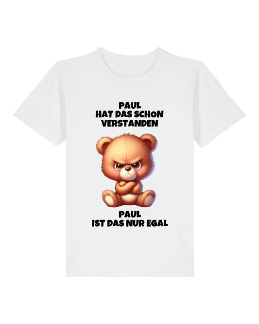 Verstanden aber egal - Organic Kid's Shirt (personalisierbar) Mini Creator T-Shirt ST ST White