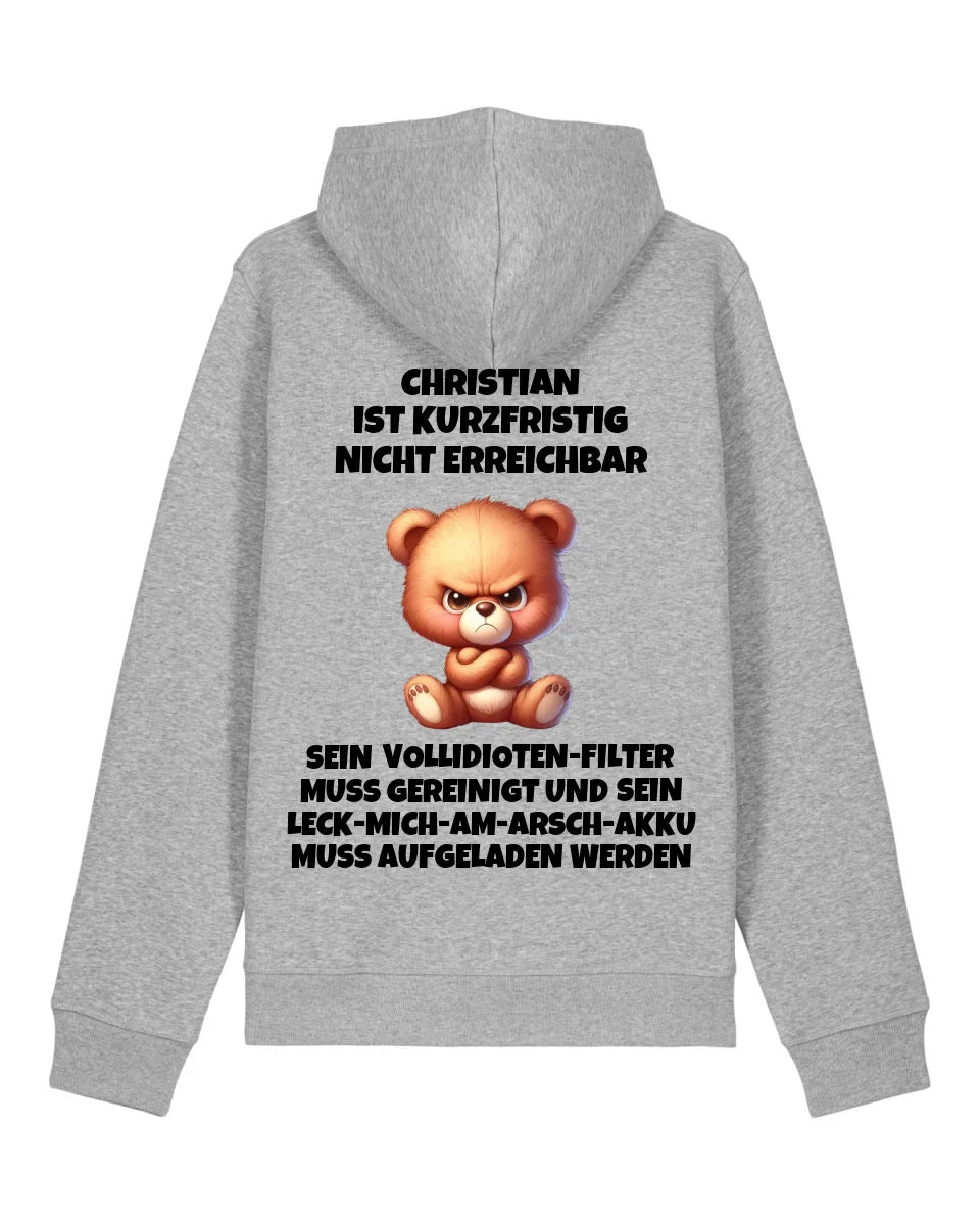 Nicht erreichbar - Organic Unisex Hoodie (personalisierbar) Drummer 2.0 Hoodie ST ST Heather-Grey