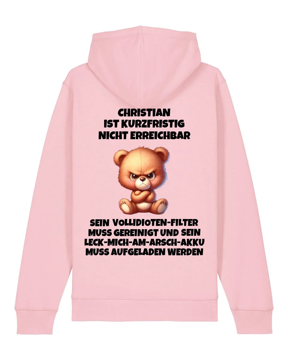 Nicht erreichbar - Organic Unisex Hoodie (personalisierbar) Drummer 2.0 Hoodie ST ST Cotton-Pink