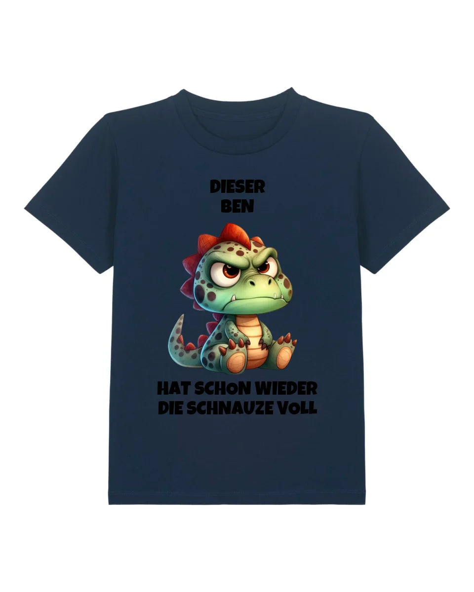 Schnauze voll - Organic Kid's Shirt (personalisierbar) Mini Creator T-Shirt ST ST French-Navy