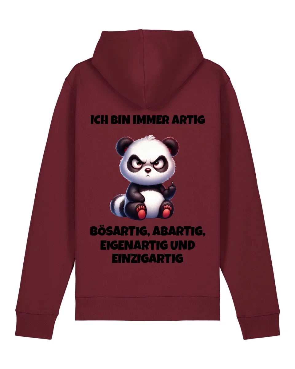 Immer artig - Organic Unisex Hoodie (personalisierbar) Drummer 2.0 Hoodie ST ST Burgundy