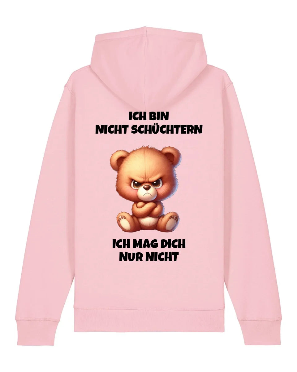 Nicht schüchtern - Organic Unisex Hoodie (personalisierbar) Drummer 2.0 Hoodie ST ST Cotton-Pink