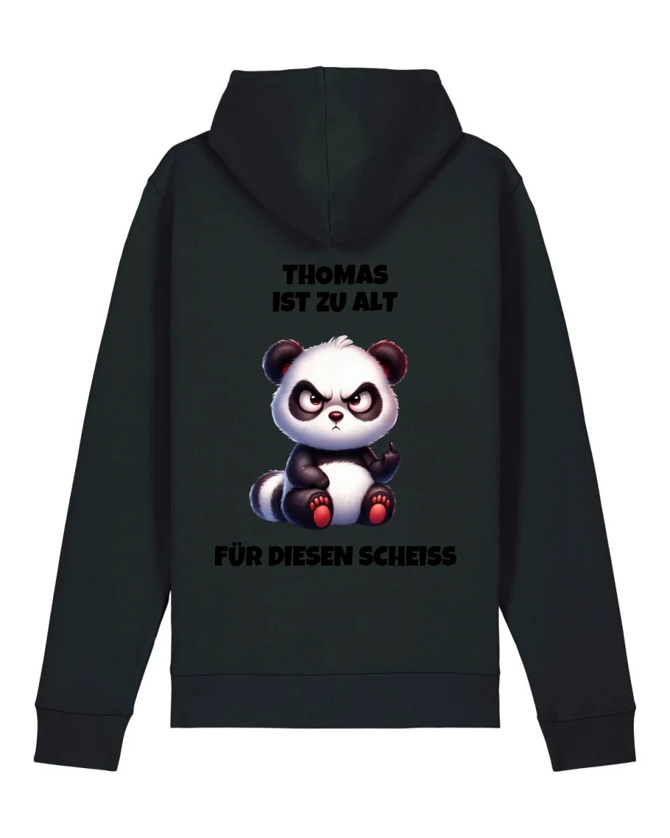 Zu alt - Organic Unisex Hoodie (personalisierbar) Drummer 2.0 Hoodie ST ST Black