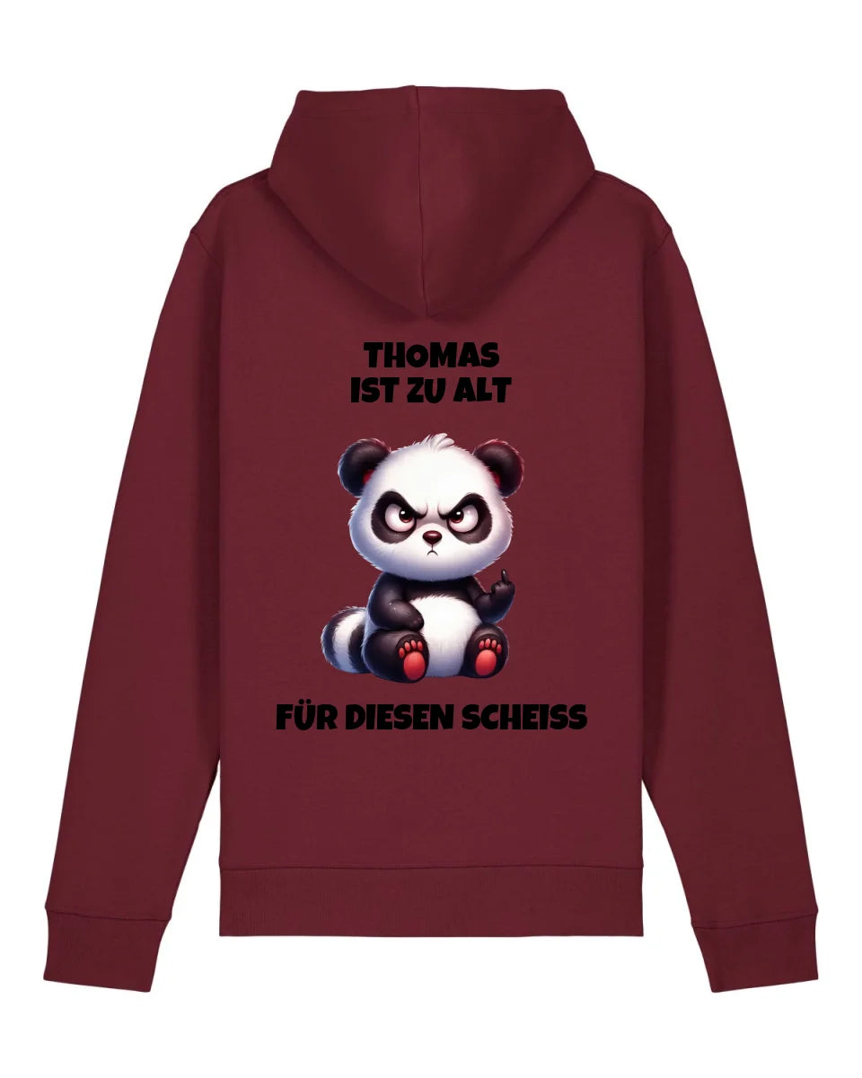 Zu alt - Organic Unisex Hoodie (personalisierbar) Drummer 2.0 Hoodie ST ST Burgundy