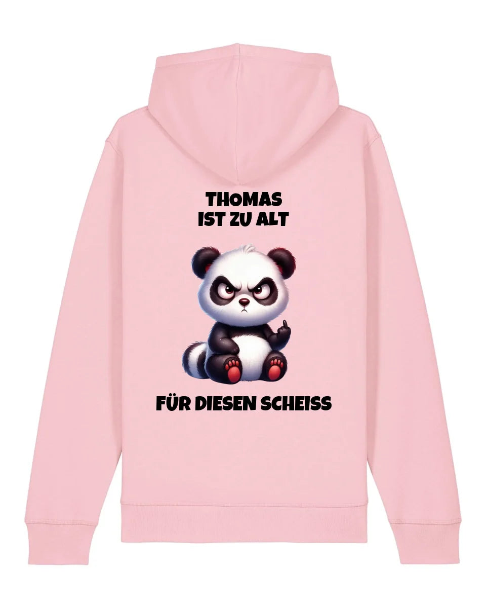 Zu alt - Organic Unisex Hoodie (personalisierbar) Drummer 2.0 Hoodie ST ST Cotton-Pink