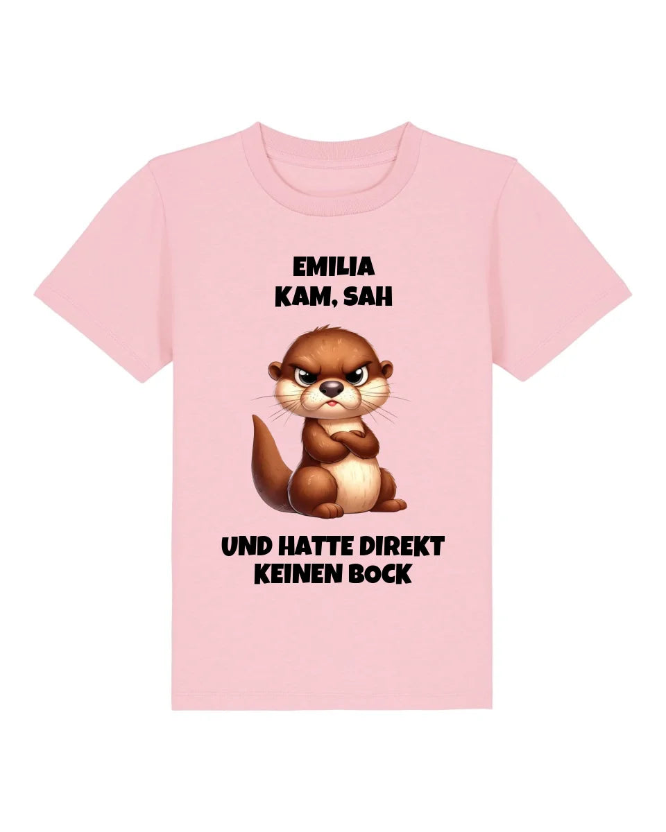Direkt keinen Bock - Organic Kid's Shirt (personalisierbar) Mini Creator T-Shirt ST ST Cotton-Pink