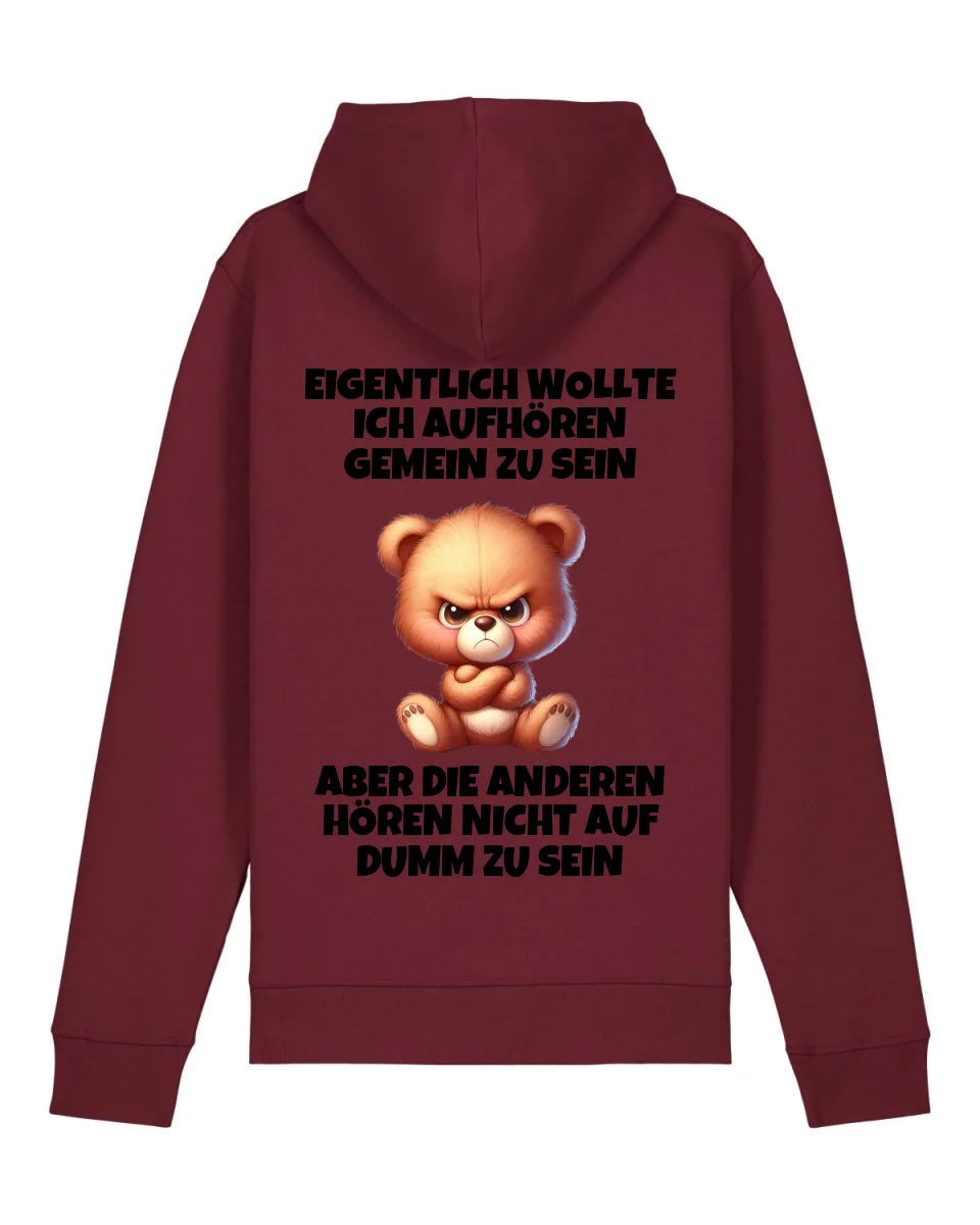 Nicht mehr gemein sein - Organic Unisex Hoodie (personalisierbar) Drummer 2.0 Hoodie ST ST Burgundy