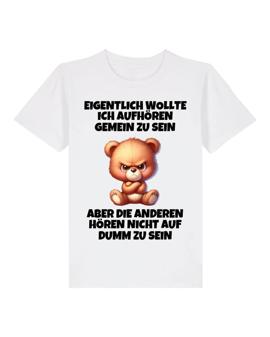 Nicht mehr gemein sein - Organic Kid's Shirt (personalisierbar) Mini Creator T-Shirt ST ST White