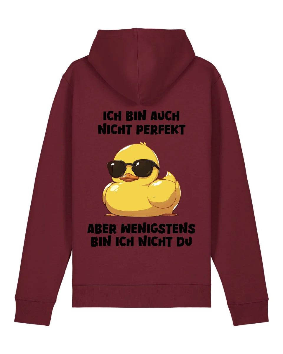 Nicht perfekt - Organic Unisex Hoodie (personalisierbar) Drummer 2.0 Hoodie ST ST Burgundy