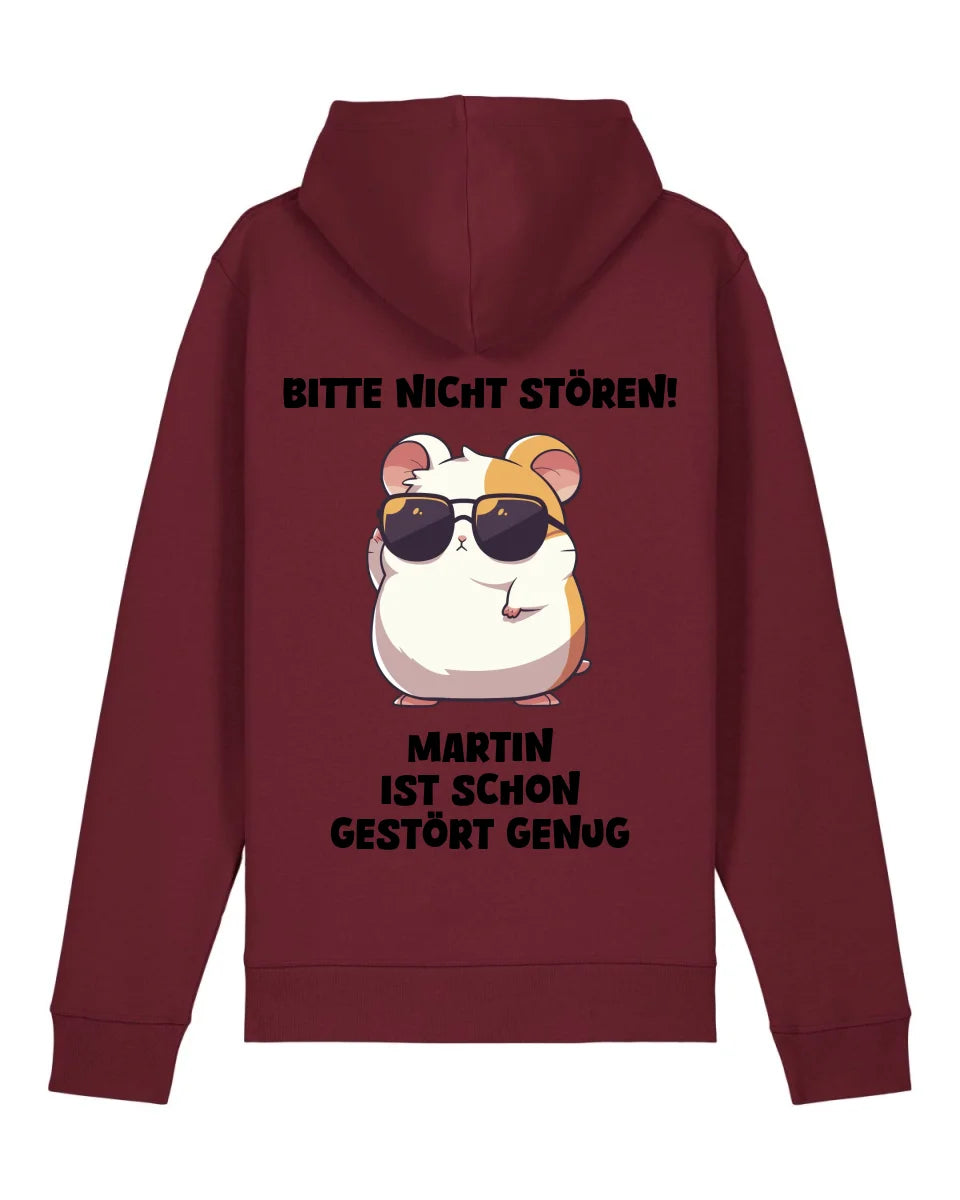 Gestört genug - Organic Unisex Hoodie (personalisierbar) Drummer 2.0 Hoodie ST ST Burgundy