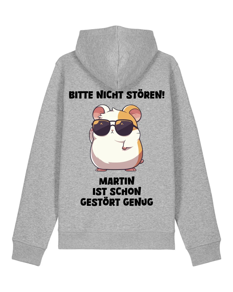 Gestört genug - Organic Unisex Hoodie (personalisierbar) Drummer 2.0 Hoodie ST ST Heather-Grey