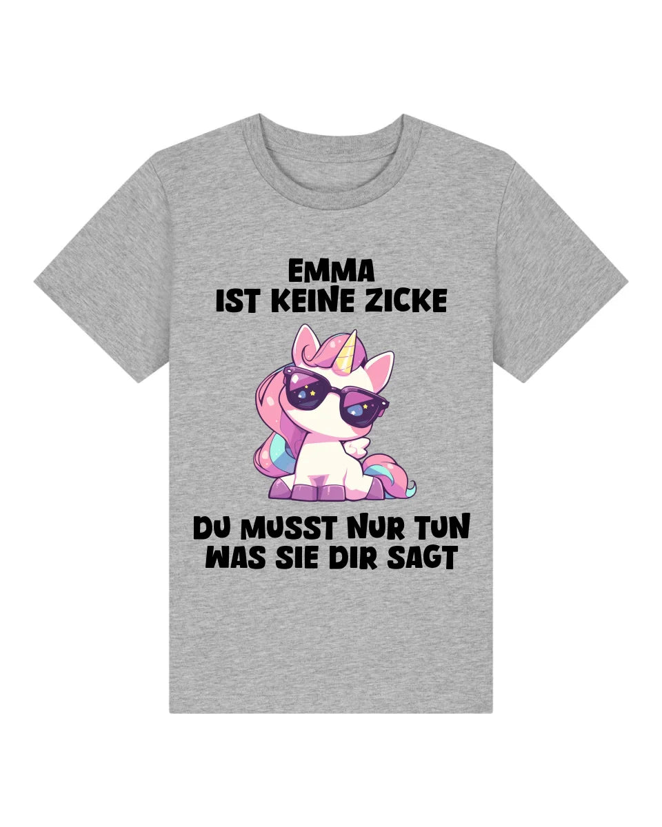 Keine Zicke - Organic Kid's Shirt (personalisierbar) Mini Creator T-Shirt ST ST Heather-Grey