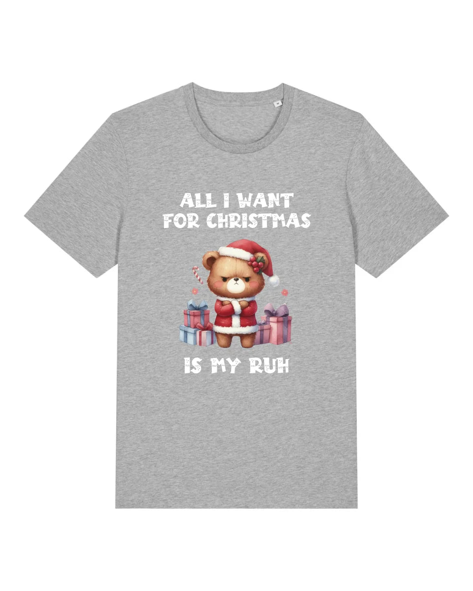 All I Want for Christmas - Organic Men's Shirt (personalisierbar) Crafter T-Shirt ST ST Heather-Grey