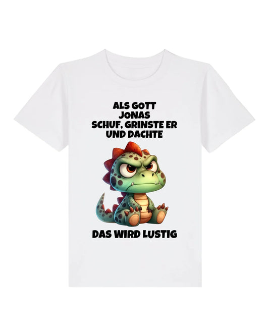 Als Gott mich schuf - Organic Kid's Shirt (personalisierbar) Mini Creator T-Shirt ST ST White