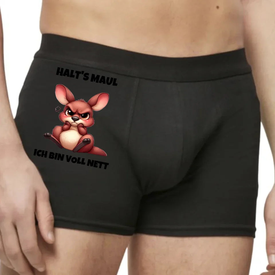 Voll nett - Boxer Shorts (personalisierbar) Boxer Shorts Black