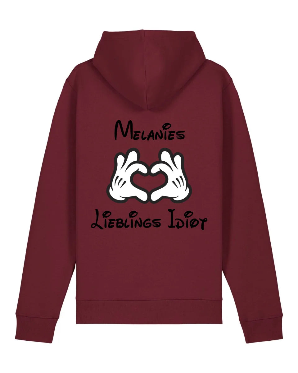 Lieblingsidiot - Organic Unisex Hoodie (personalisierbar) Drummer 2.0 Hoodie ST ST Burgundy
