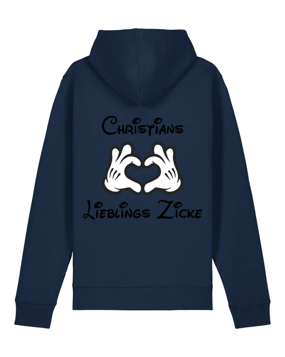 Lieblingszicke - Organic Unisex Hoodie (personalisierbar) Drummer 2.0 Hoodie ST ST French-Navy