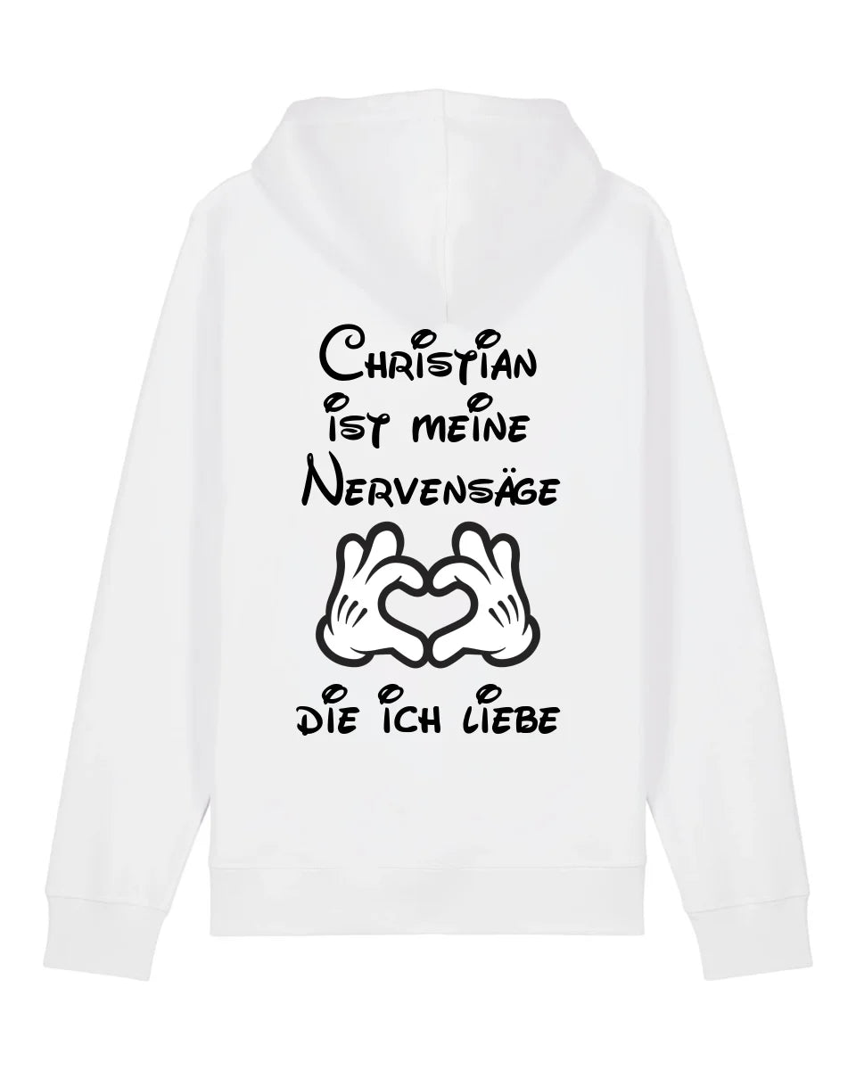 Meine Nervensäge - Organic Unisex Hoodie (personalisierbar) Drummer 2.0 Hoodie ST ST