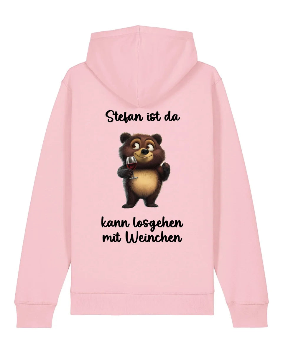 Kann losgehen - Organic Unisex Hoodie (personalisierbar) Drummer 2.0 Hoodie ST ST Cotton-Pink