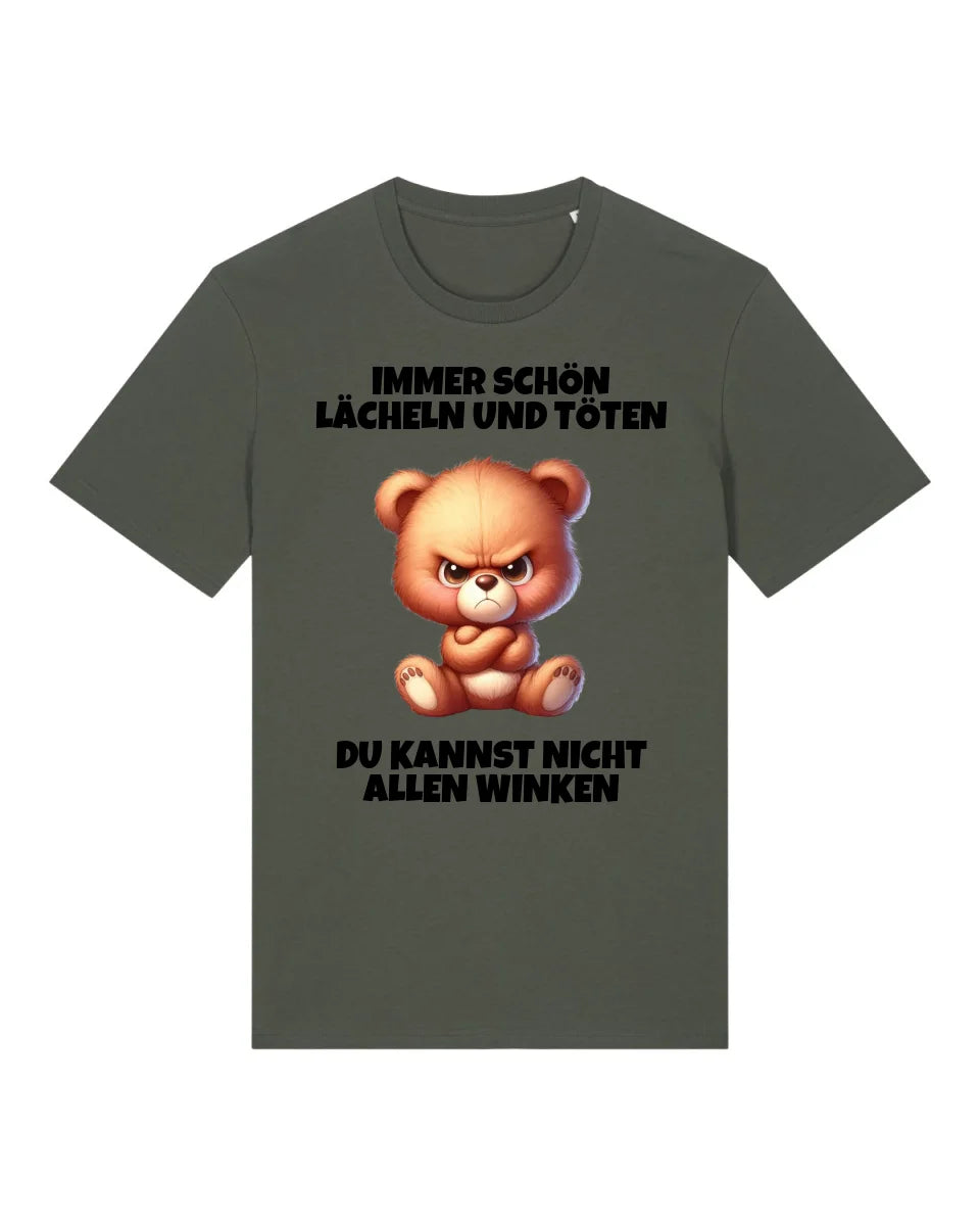 Lächeln und töten - Organic Men's Shirt (personalisierbar) Crafter T-Shirt ST ST Khaki