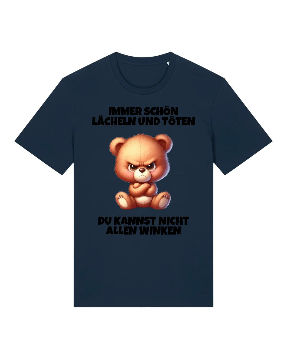 Lächeln und töten - Organic Men's Shirt (personalisierbar) Crafter T-Shirt ST ST French-Navy