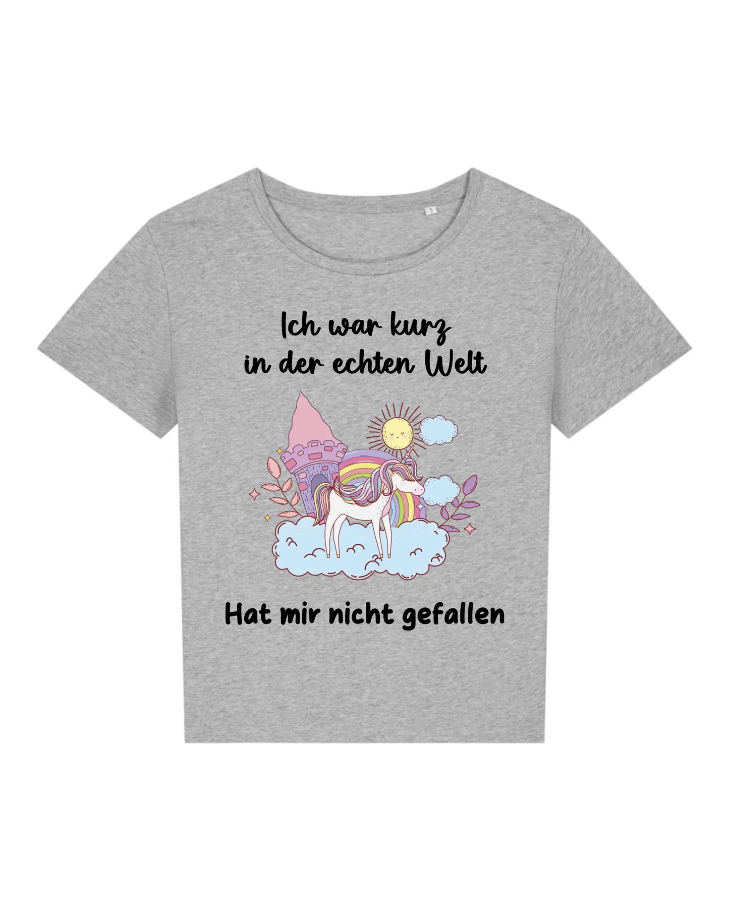 Kurz in der echten Welt - Organic Women's Shirt (personalisierbar) Serena T-Shirt ST ST Heather-Grey