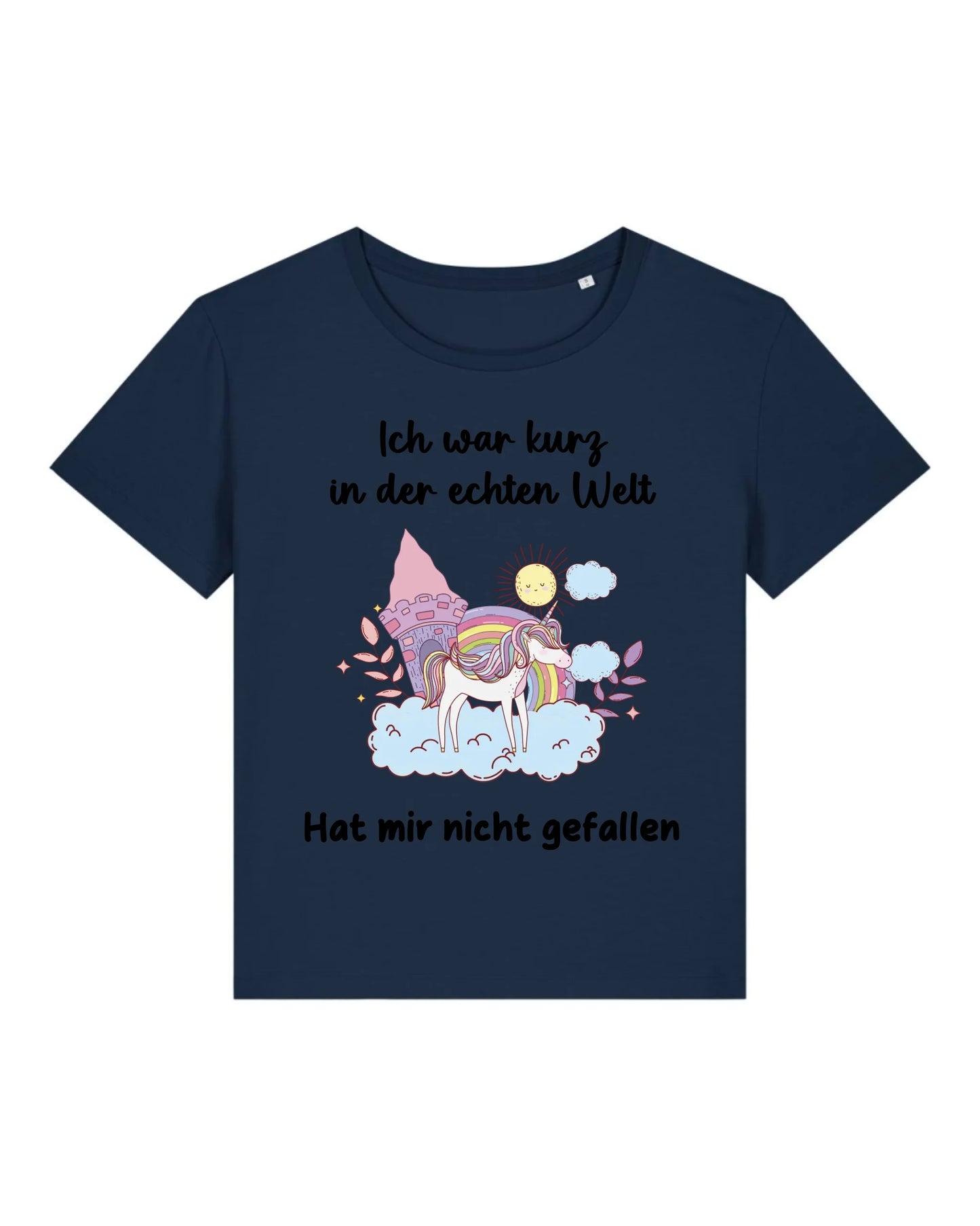 Kurz in der echten Welt - Organic Women's Shirt (personalisierbar) Serena T-Shirt ST ST French-Navy