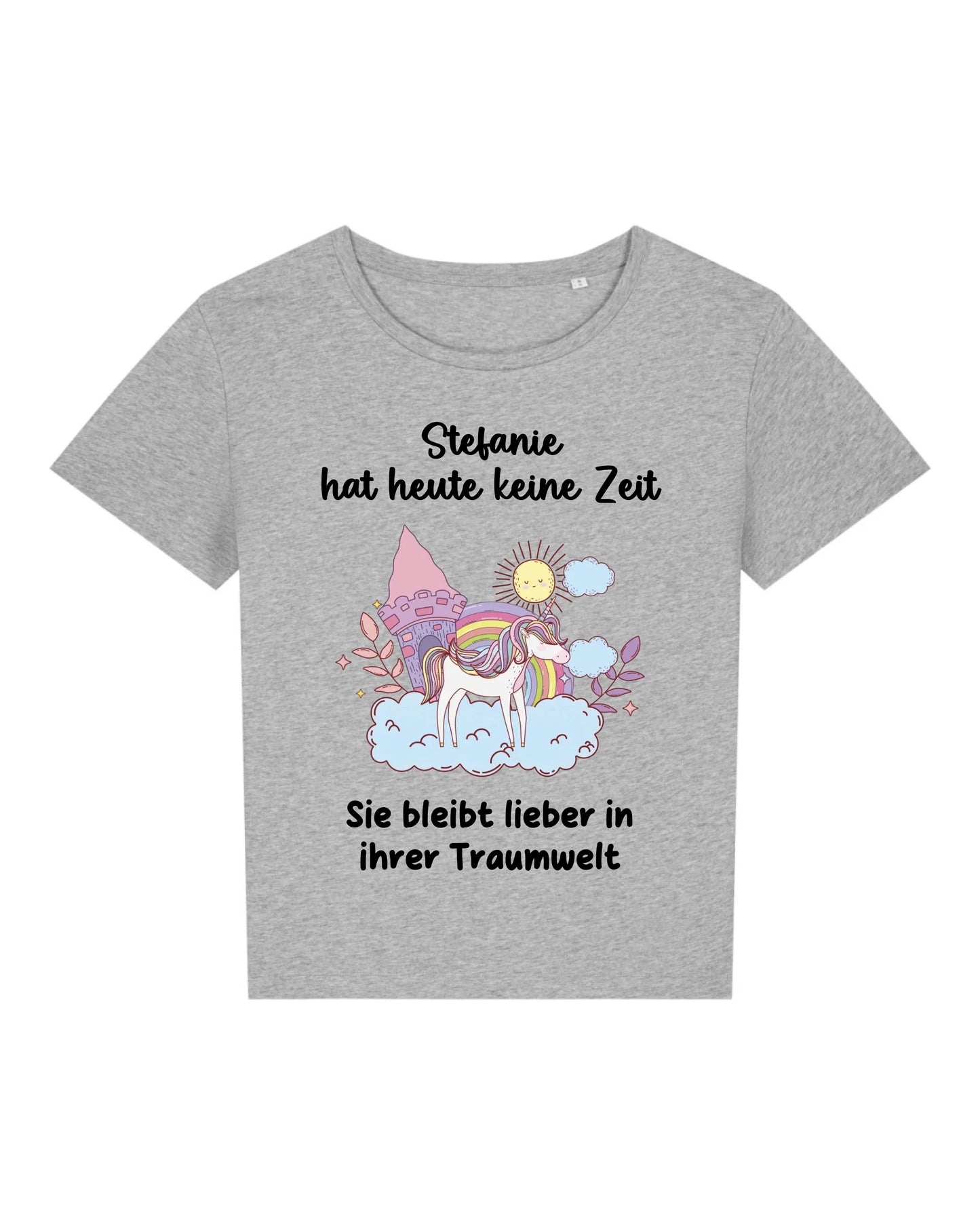 Traumwelt - Organic Women's Shirt (personalisierbar) Serena T-Shirt ST ST Heather-Grey