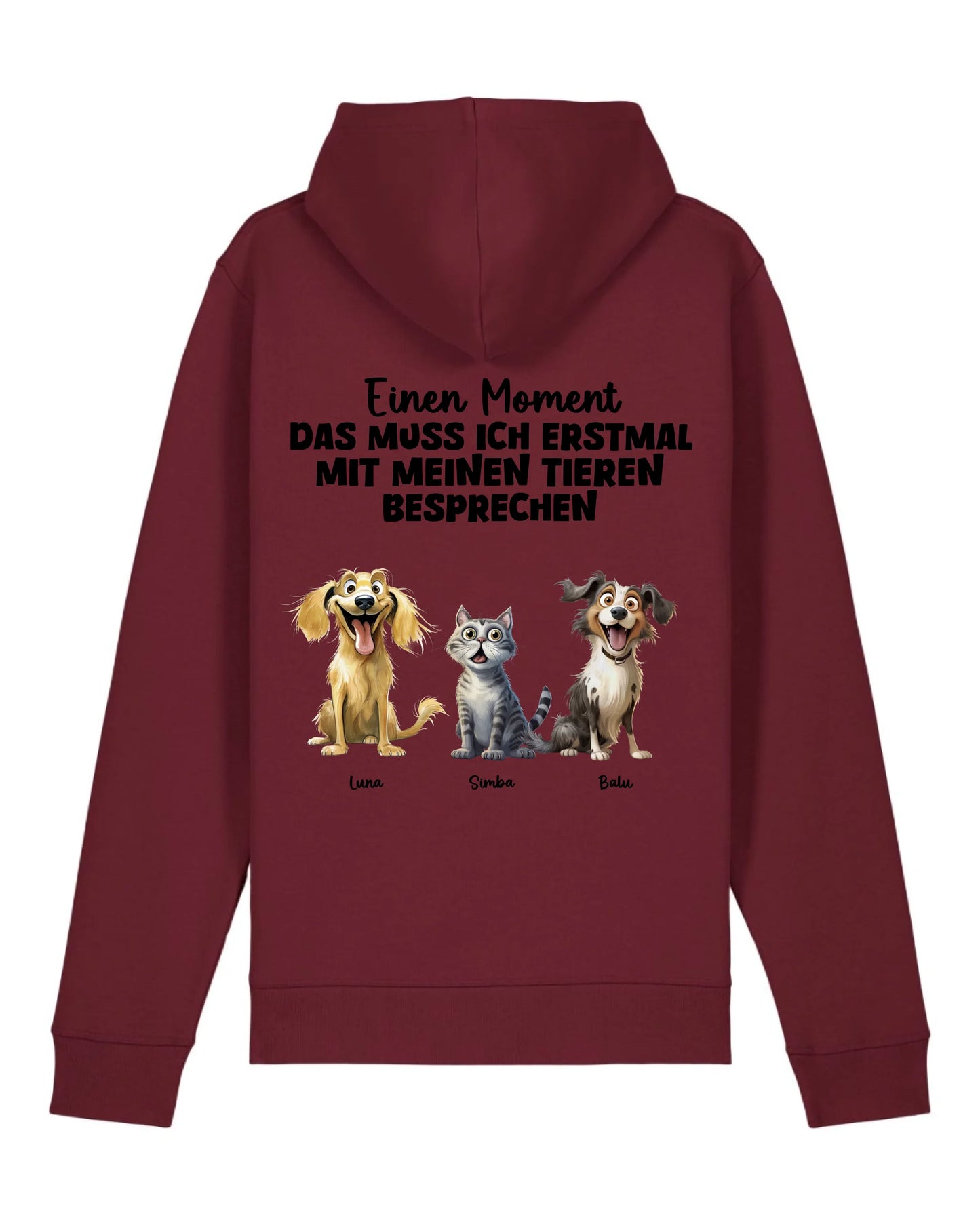 Das muss ich erst besprechen - Organic Unisex Hoodie (personalisierbar) Drummer 2.0 Hoodie ST ST Burgundy