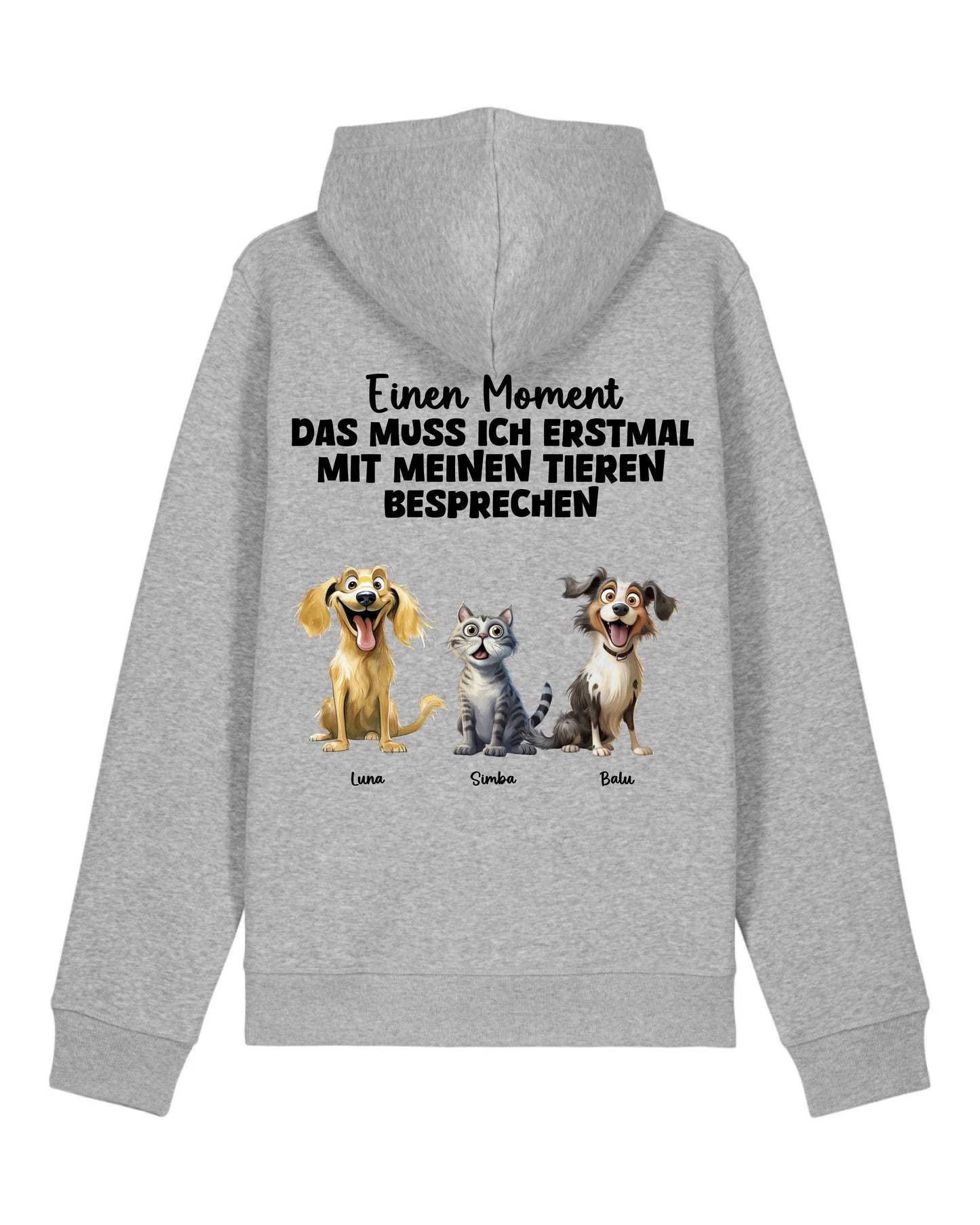 Das muss ich erst besprechen - Organic Unisex Hoodie (personalisierbar) Drummer 2.0 Hoodie ST ST Heather-Grey