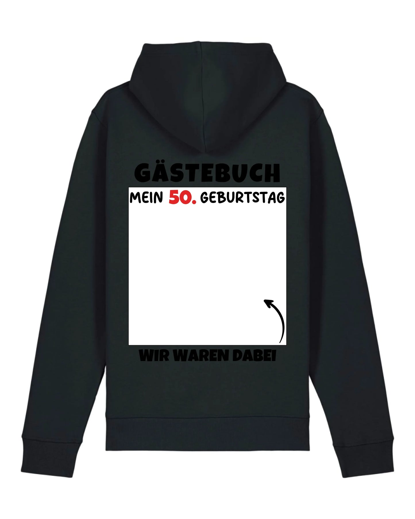 Gästebuch - Organic Unisex Hoodie (personalisierbar) Drummer 2.0 Hoodie ST ST Black