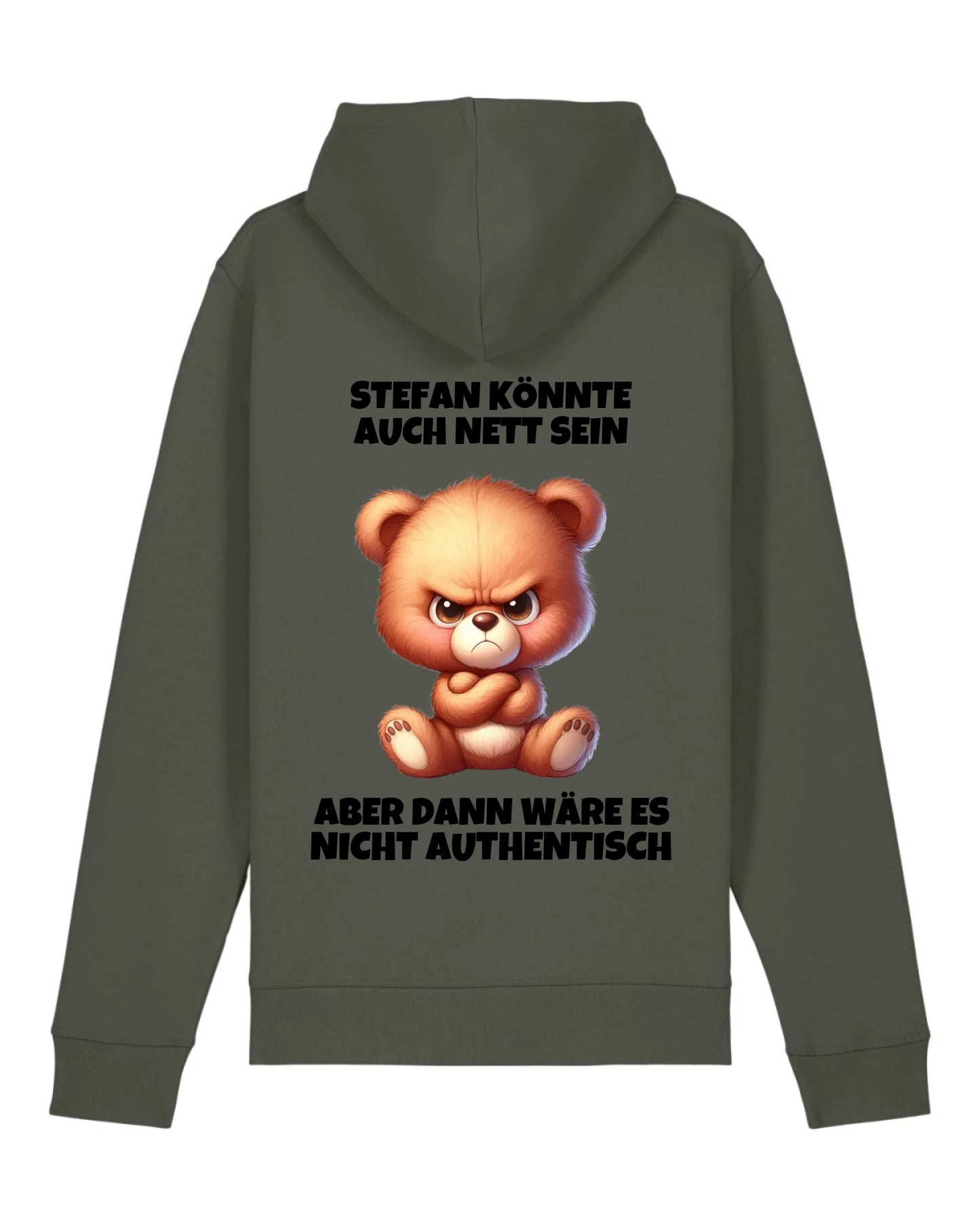 Nicht authentisch - Organic Unisex Hoodie (personalisierbar) Drummer 2.0 Hoodie ST ST Khaki