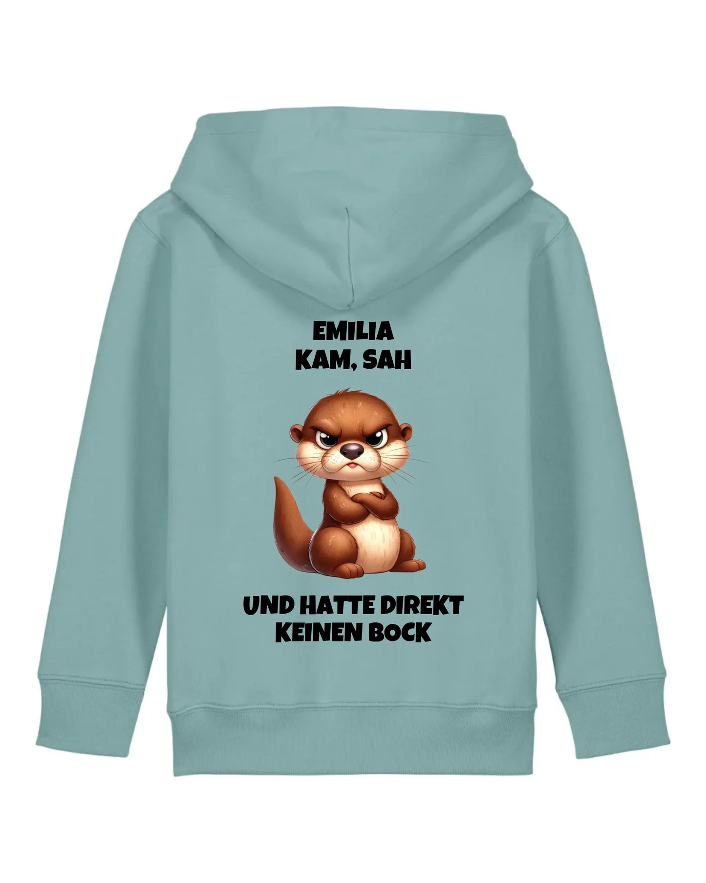 Direkt keinen Bock - Organic Kid's Hoodie (personalisierbar) Mini Cruiser Hoodie ST ST Teal-Monstera