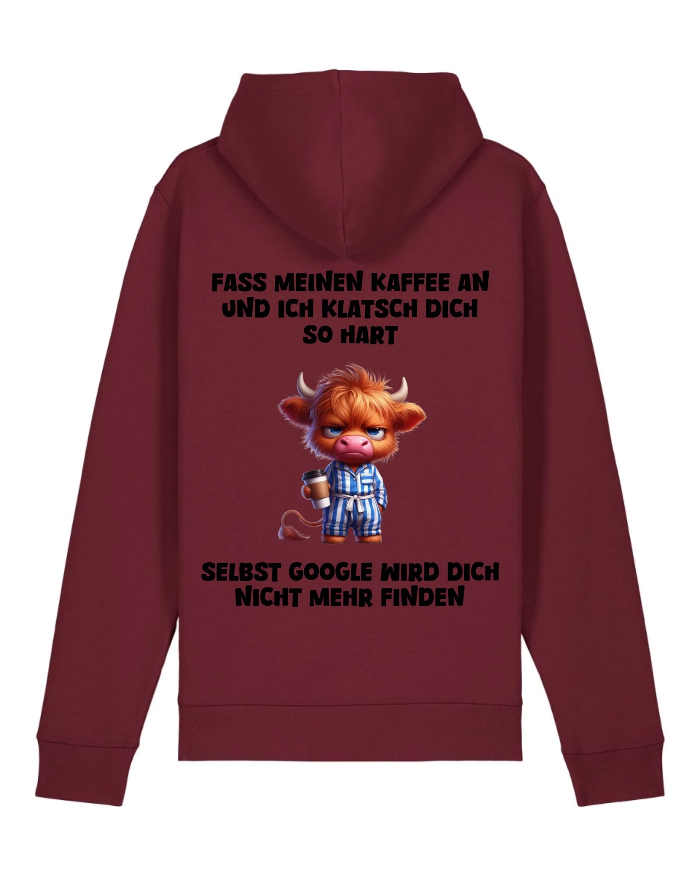 Fass meinen Kaffee an - Organic Unisex Hoodie (personalisierbar) Drummer 2.0 Hoodie ST ST Burgundy