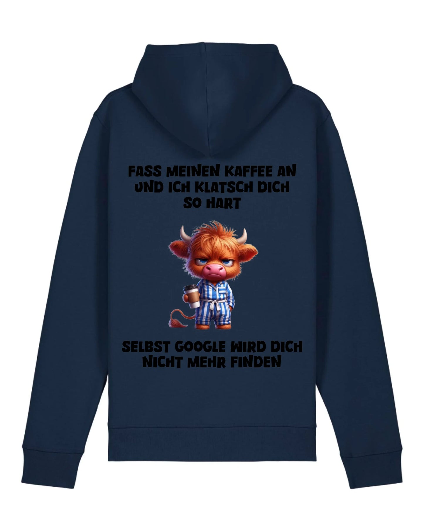 Fass meinen Kaffee an - Organic Unisex Hoodie (personalisierbar) Drummer 2.0 Hoodie ST ST French-Navy