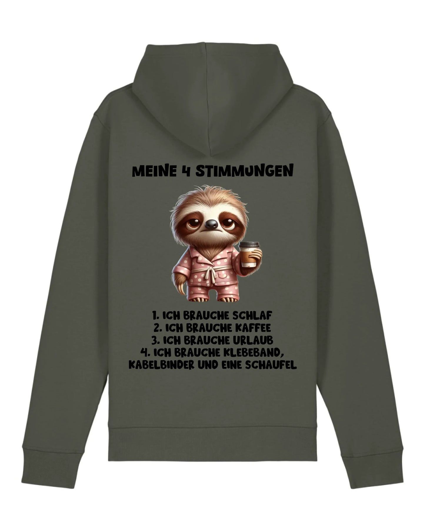 Meine 4 Stimmungen - Organic Unisex Hoodie (personalisierbar) Drummer 2.0 Hoodie ST ST Khaki