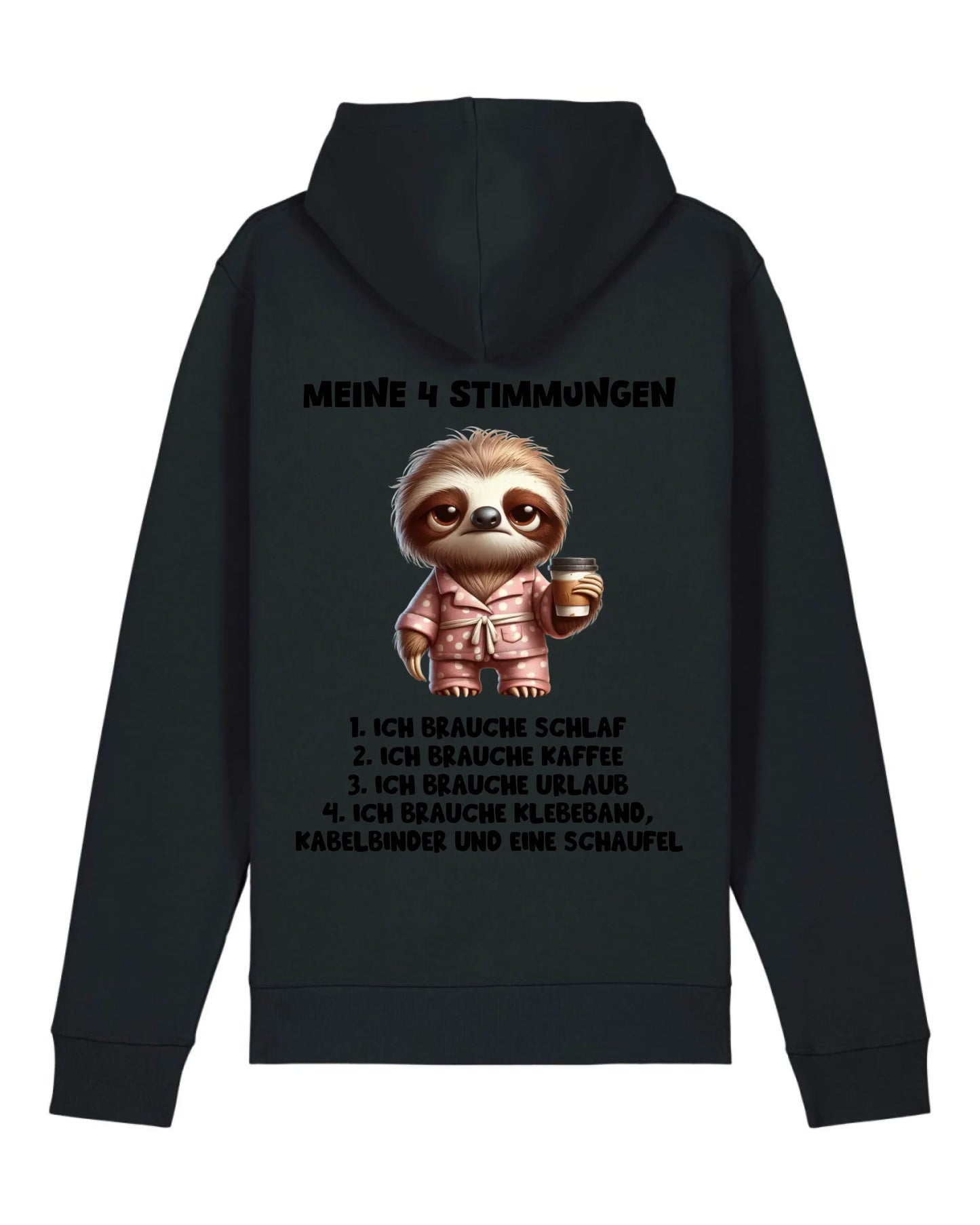 Meine 4 Stimmungen - Organic Unisex Hoodie (personalisierbar) Drummer 2.0 Hoodie ST ST Black