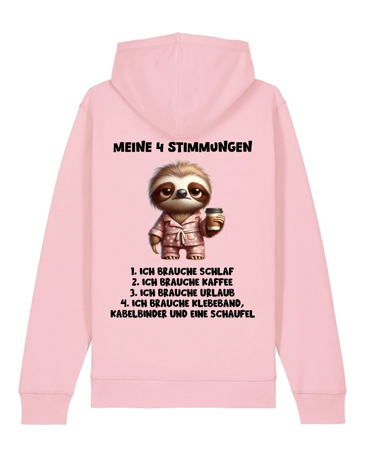 Meine 4 Stimmungen - Organic Unisex Hoodie (personalisierbar) Drummer 2.0 Hoodie ST ST Cotton-Pink