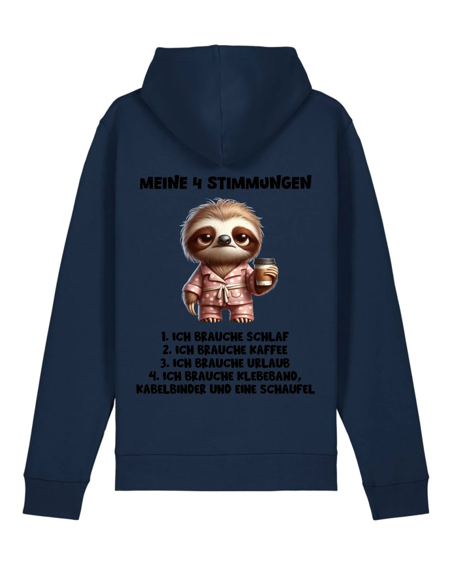 Meine 4 Stimmungen - Organic Unisex Hoodie (personalisierbar) Drummer 2.0 Hoodie ST ST French-Navy