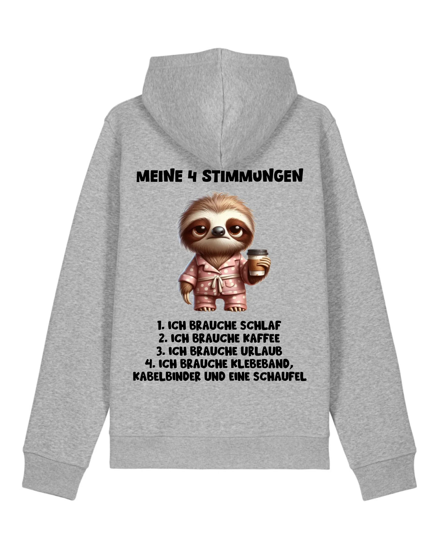 Meine 4 Stimmungen - Organic Unisex Hoodie (personalisierbar) Drummer 2.0 Hoodie ST ST Heather-Grey