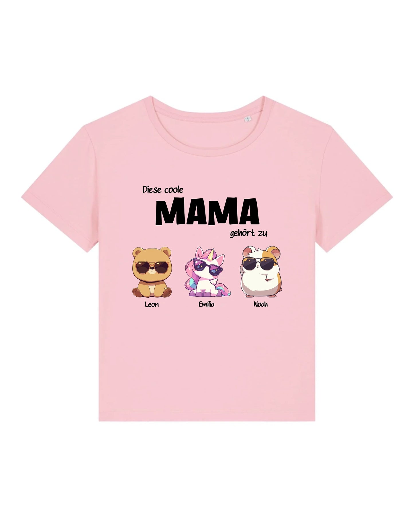 Coole Mama - Organic Women's Shirt (personalisierbar) Serena T-Shirt ST ST Cotton-Pink