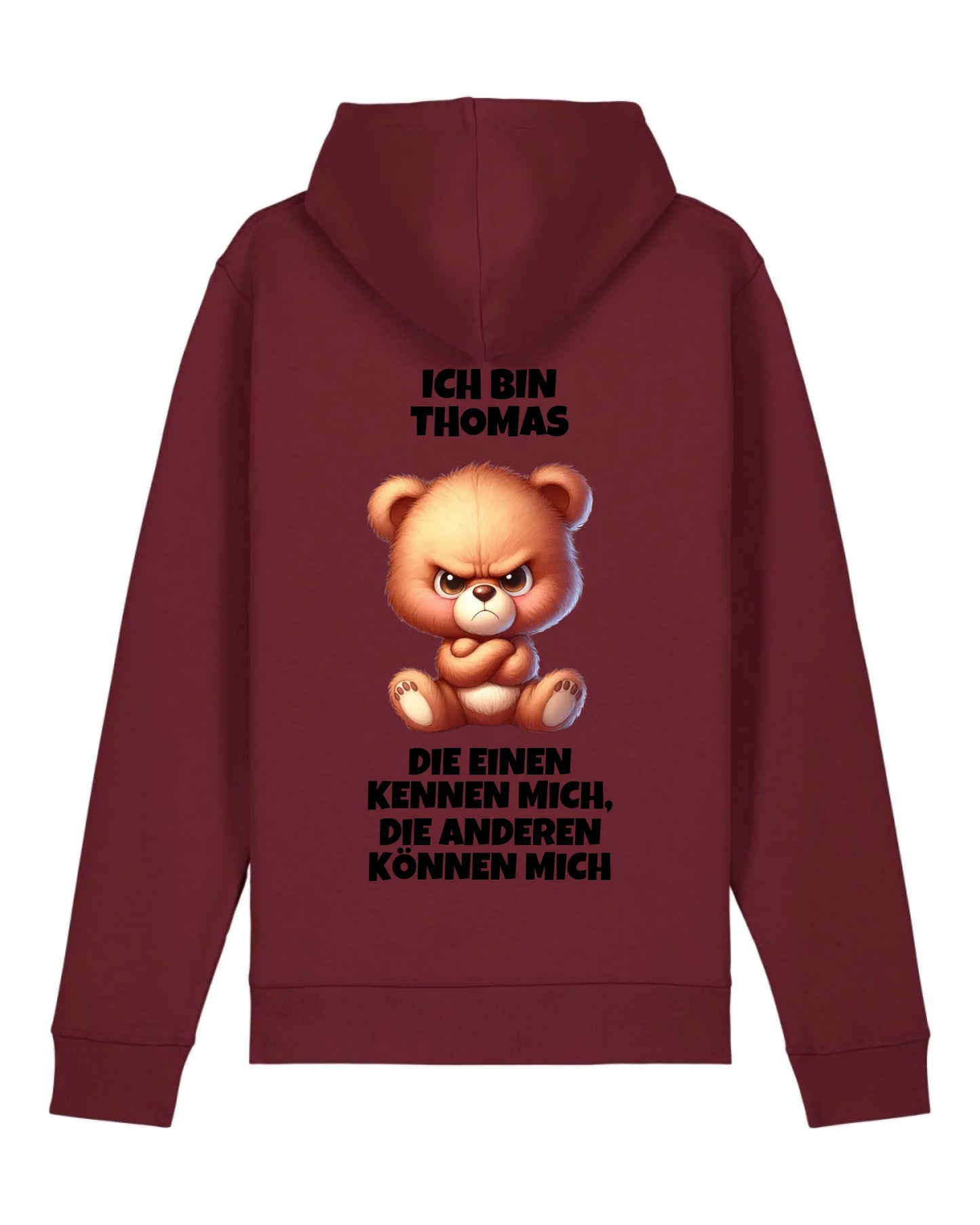 Die einen kennen mich - Organic Unisex Hoodie (personalisierbar) Drummer 2.0 Hoodie ST ST Burgundy