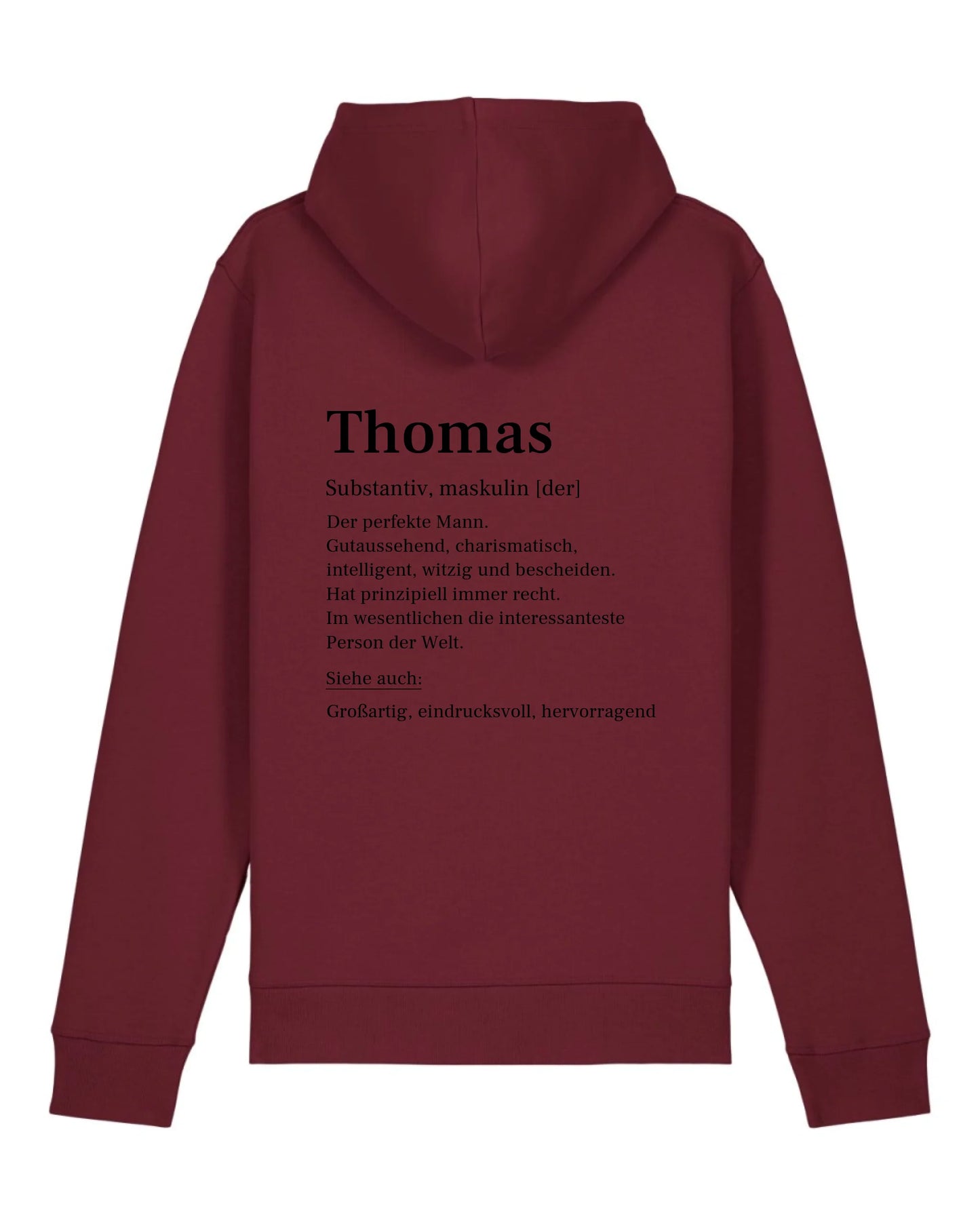 Definition - Organic Unisex Hoodie (personalisierbar) Drummer 2.0 Hoodie ST ST Burgundy