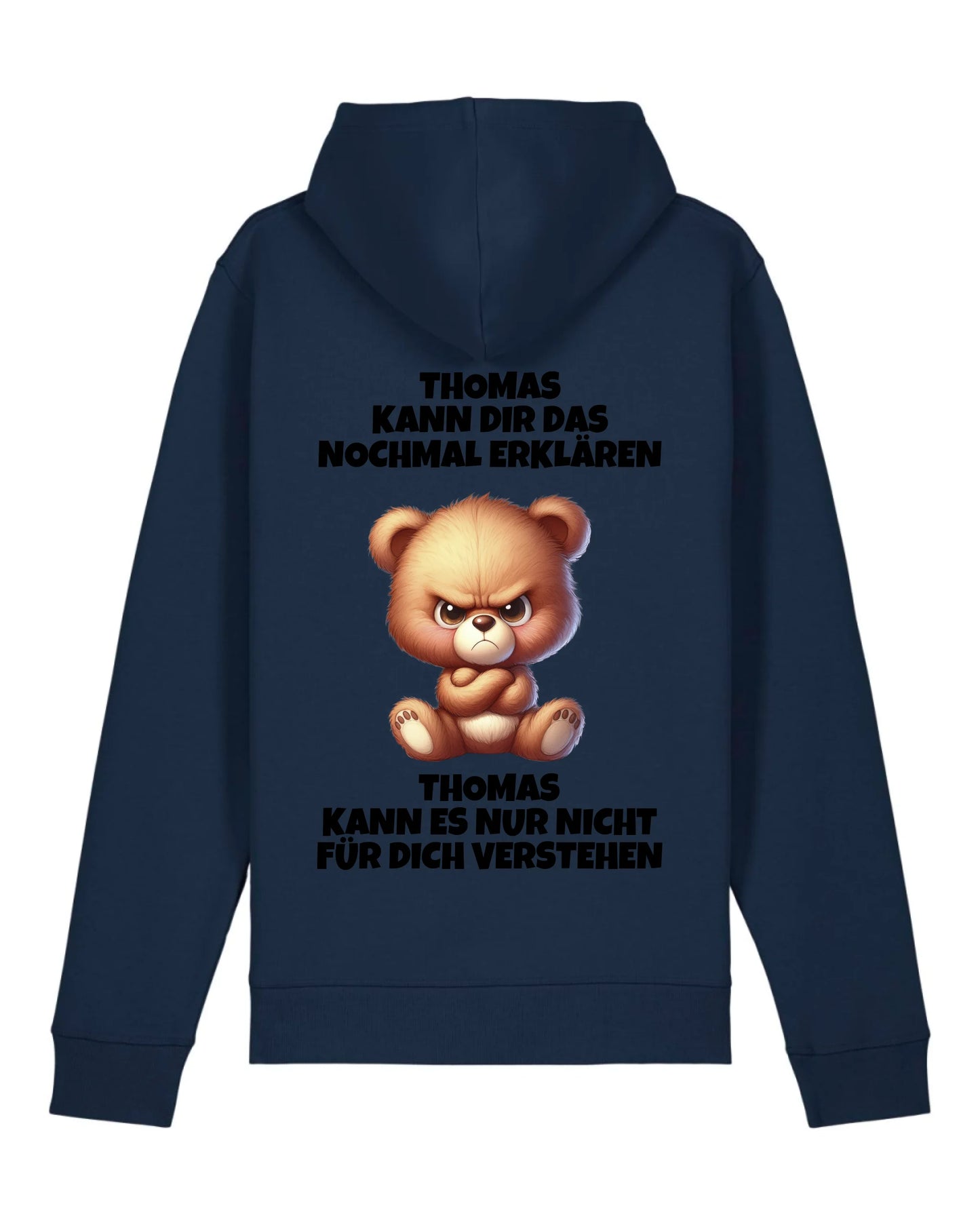 Erklären aber nicht verstehen - Organic Unisex Hoodie (personalisierbar) Drummer 2.0 Hoodie ST ST French-Navy