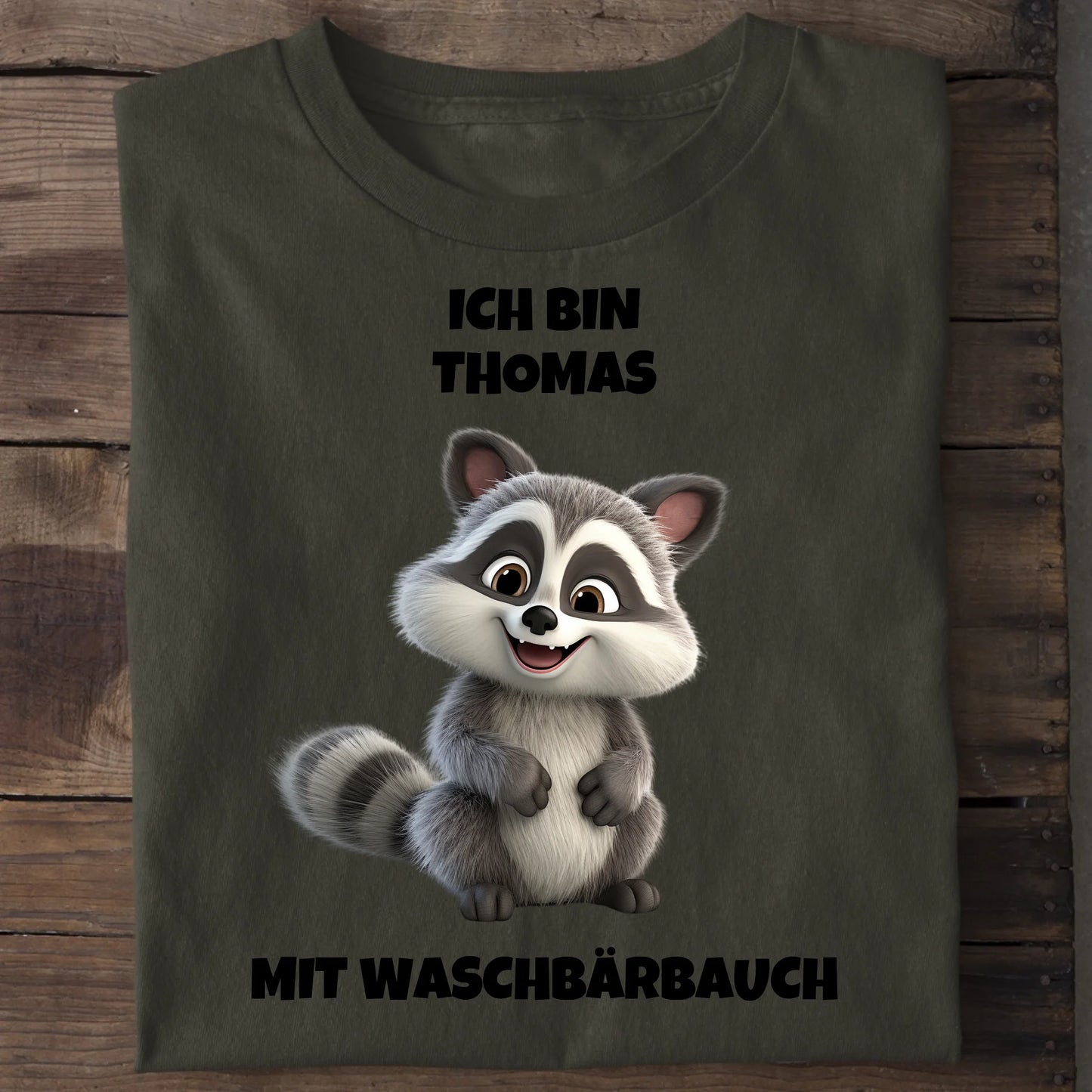 Waschbärbauch - Organic Men's Shirt (personalisierbar) Crafter T-Shirt ST ST Khaki