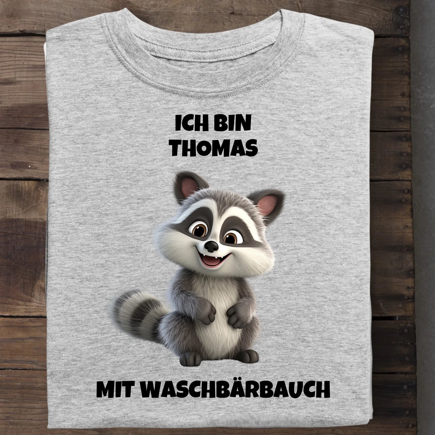 Waschbärbauch - Organic Men's Shirt (personalisierbar) Crafter T-Shirt ST ST Heather-Grey