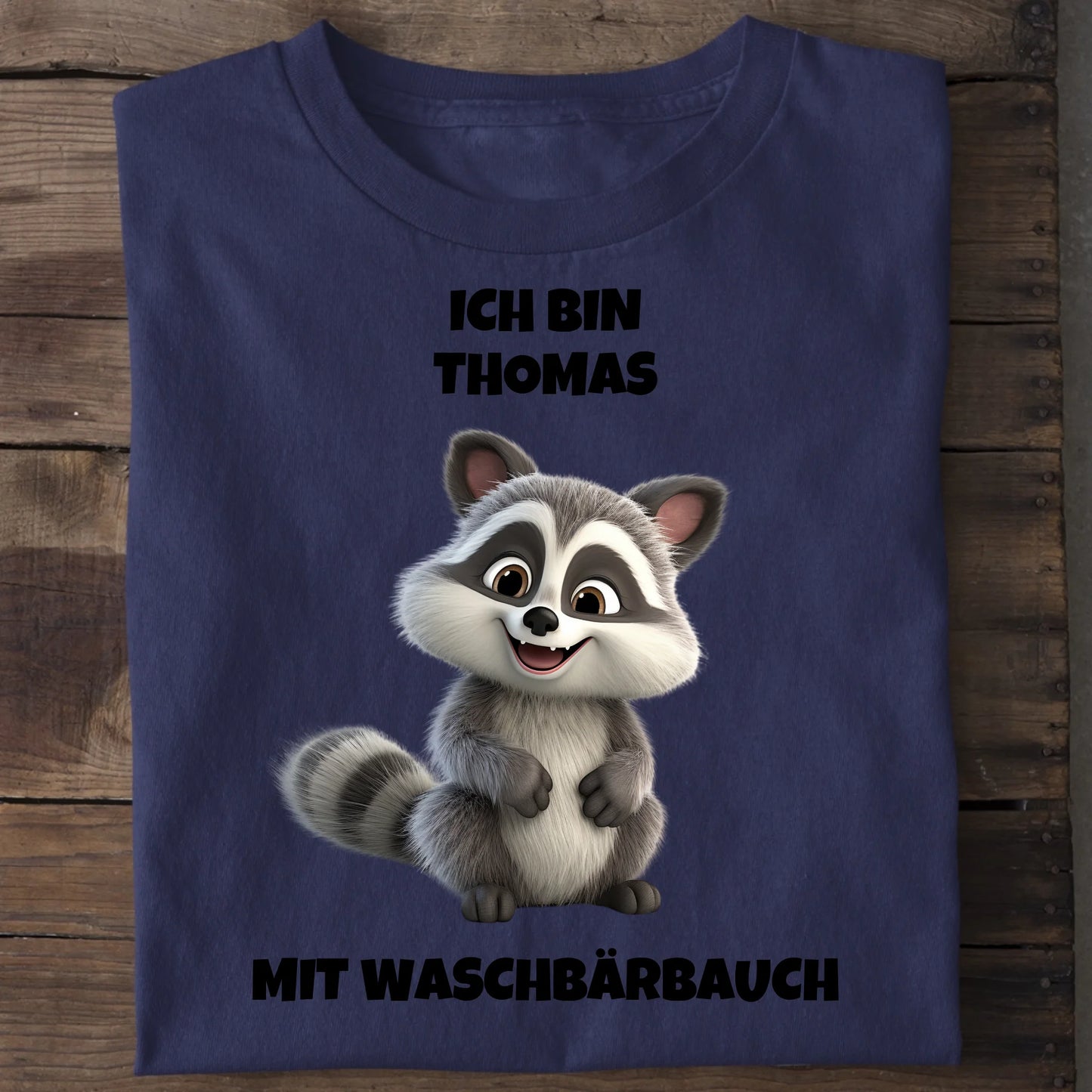 Waschbärbauch - Organic Men's Shirt (personalisierbar) Crafter T-Shirt ST ST French-Navy